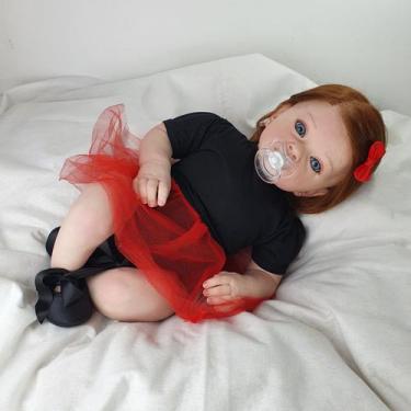 Imagem de Bebê Reborn Menina Muito Realista  + Acessórios - Mundo Azul E Rosa