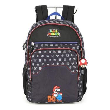 Imagem de Mochila De Costas Porta Notebook Original Super Mario Bros - Luxcel, P