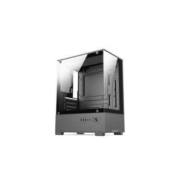 Imagem de Gabinete Gamer Bluecase BG-054 HIT, Mid tower, Micro ATX e Mini ITX, Frontal e lateral em vidro, USB 3.0, Sem FANs, Cinza - BG-054GBX