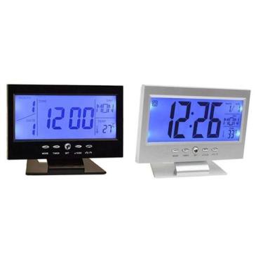 Imagem de Relogio De Mesa Le-8107 Luminoso Alarme Com Musica - Eletronica Castro