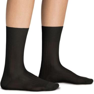 Imagem de Meia Social Lupo 1160-001 Masculina Clássica T. 37/44, 37/44, 9990, Pr