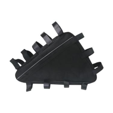 Imagem de Deevoka Bolsa de Quadro para Bicicleta, Compartimento para Armazenamento, Ideal para Mountain Bike E Ciclismo, Preto