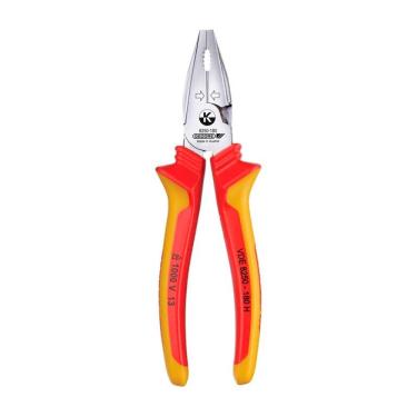 Imagem de Alicate Universal Kraft CR V 8" VDE H Isolado EN 60900 - Gedore 091896