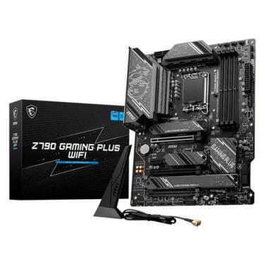 Imagem de Placa Mãe MSI Z790 Gaming Plus Wi-Fi DDR5 Socket LGA 1700, preto