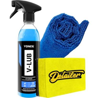 Imagem de Kit Descontaminação de pintura V-Lub Vonixx + Taco Clay Bar Para Lixamento e Descontaminação De Pintura Detailer