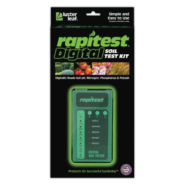 Imagem de Kit de teste de solo Rapitest para jardins, legumes, flores e gramados. Testador de solo projetado e montado nos EUA completamente, mede/analisa de forma rápida e precisa a acidez do pH do solo e os