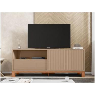 Imagem de Rack para TV até 55 Caemmun Mondrian, Suede e Freijó