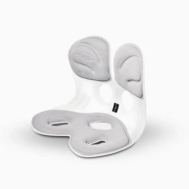 Imagem de Almofada de Apoio Lombar Cadeira Correção de Coluna G -CINZA - Genéric