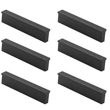 Imagem de Puxador dourado para armário de cozinha, pacote com 6 puxadores de gaveta de latão escovado de 12,7 cm, puxadores de móveis de quarto de barthroom, simplicidade moderna, para móveis modernos