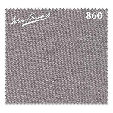 Imagem de Toalha de mesa de bilhar Simonis 860 - Trilhos pré-cortados - Revendedor autorizado (cinza, 2 m)