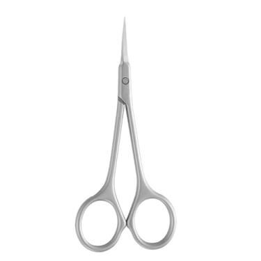 Imagem de Tesoura removedora de cutículas de aço inoxidável, adequada para alicates de unha, tesouras de unha, tesouras de manicure, tesouras de cotovelo, prata