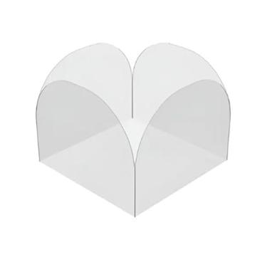 Imagem de Forminhas 4 Pétalas Para Doces Finos Brigadeiros Festas Aniversários Casamentos Chá de Bebê - Transparentes 4x4x3cm - (200 Unidades).