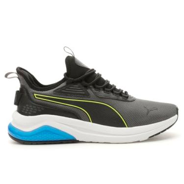 Imagem de PUMA Tênis masculino com cadarço amplificador, casual, cinza, Cinza escuro - elétrico limão-preto-time Royal Ah25, 41
