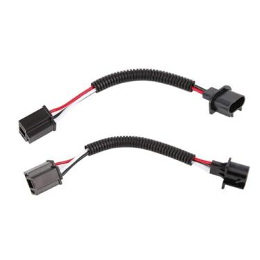 Imagem de Adaptador de adaptador H13 para H4, conector de farol para farol de LED de 7 polegadas no cabo de caminhões Jeep Wrangler JK TJ 2 peças