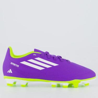 Imagem de Chuteira Adidas Deportivo III Campo Juvenil Roxa, 35