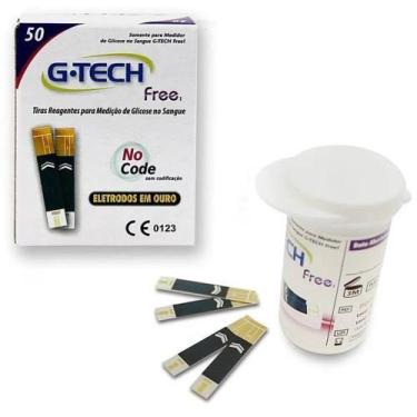 Imagem de Tiras Reagentes para Medição de Glicose G-Tech Free 50 Unidades - ACCU