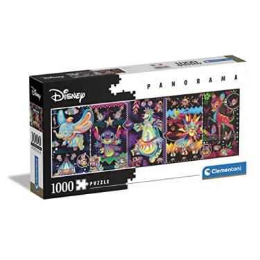 Imagem de Clementoni 39659 Disney Joys Panorama 1000 peças, feito na Itália, quebra-cabeça para adultos, multicolorido, médio