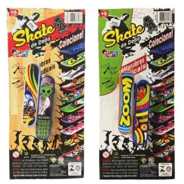 Imagem de Brinquedo Kit Com 4 Skates De Dedo Plástico Sortidos - MiniToys