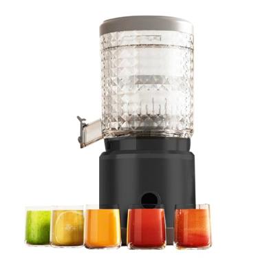 Imagem de Espremedor de laranja automático, espremedor elétrico de limão, máquina de suco cítrico recarregável, fácil de limpar, espremedor preto sem lâmina para laranja, limão, toranja