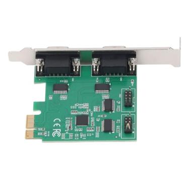 Imagem de aqxreight PCIE 1x a 4 Porta R232 Card de Expansão Serial para AX99100 CHIP PRINCIPAL DB25 para DB9 R232 Adaptador de Interface Expansão do Cartão IS Aplicações de Cartão PCIE 1x Cardpcie para