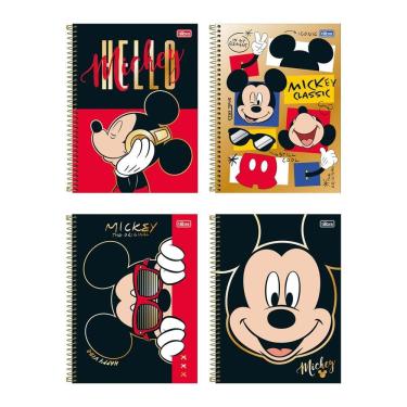 Imagem de Caderno espiral capa dura univ 1x1 80 fls Mickey Tilibra