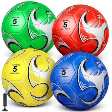 Imagem de HydRen, 4 peças de bolas de futebol tamanho 5 com bomba de 22 cm