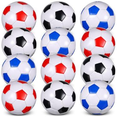 Imagem de Libima, 12 peças de bolas de futebol, tamanho 5, com bombas, 22 cm
