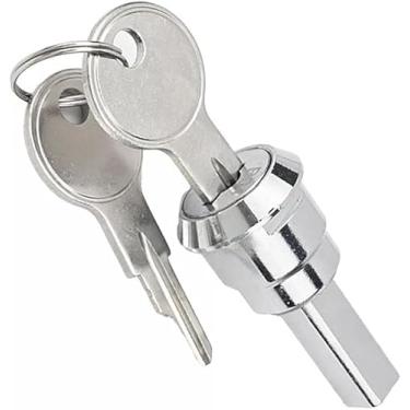 Imagem de Um conjunto de trava de caixa de ferramentas de aço inoxidável universal, conjunto de gaveta de articulação para armário de ferro, desbloqueio de rotação de 180°, fechaduras de armário e móveis (1 aba