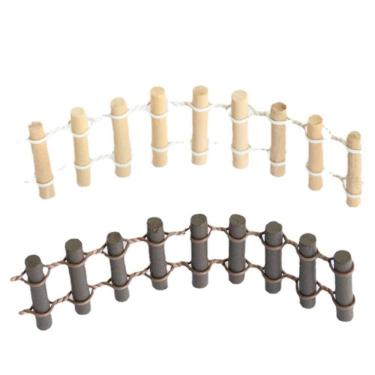 Imagem de Figura de decoração de jardim Mini cerca de madeira em estilo japonês