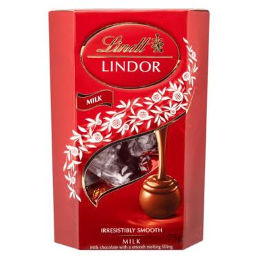Imagem de Chocolate lindt lindor bombons chocolate ao leite com recheio cremoso 