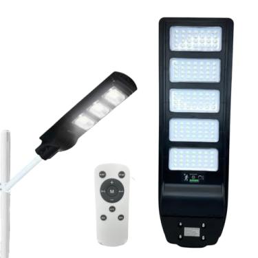 Imagem de Luminária Solar Pública Poste Rua Led 200w 300w 400w 500w com sensor Luz Frio com controle (4 LED/400W)