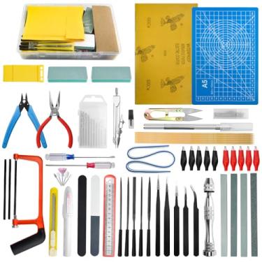 Imagem de Bigstone 85 PCS Gundam Model Tools Kit Hobby Building Tools Set for Cars, Airplanes, Buildings, Gundam, Robots Models Building Repairing and Fixing ext.