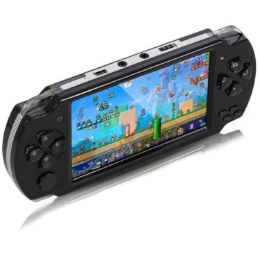 Imagem de Video Game Portátil X6 Jogos Nintendo Sega Gba Nes Mp3 Preto