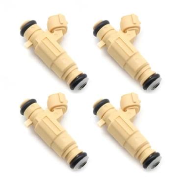 Imagem de Conjunto de 4 bicos injetores de combustível para Hyundai Elantra 2001-2008 e Tiburon 2003-2008 (códigos de peça: 35310-23600 e 3531023600).