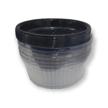 Imagem de Embalagem para 550g G35MA Preta com Tampa Alta Galvanotek com 10 unida
