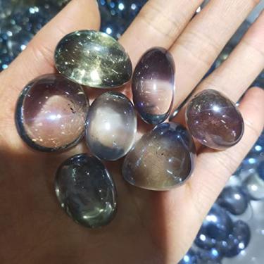 Imagem de Specimen Healed Amazing Aura Quartz Crystal Medaion Gemstone Reiki Tumble Gravel para decoração como presente (Tamanho: 300g)