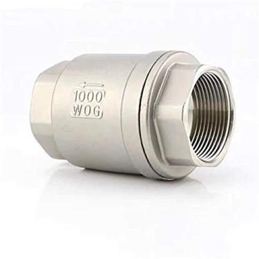 Imagem de Válvulas de Retenção 1/4 3/8 1/2 3/1 1 1-1/4 1-1/2 Aço Inoxidável SS304 Vertical Lift in Line Spring Check Valve DN8 DN15 DN20 DN25 DN32 DN40 1 peça (1 polegada)