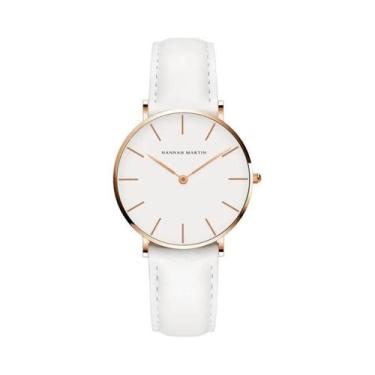 Imagem de Relógio Feminino De Moda Com Pulseira De Couro, Movimento De Quartzo À