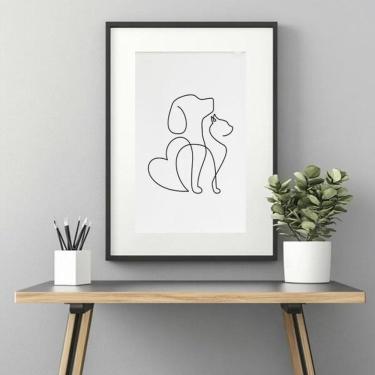 Imagem de Quadro Clinica Veterinária Minimalista - 60X48Cm