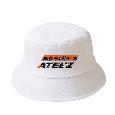 Imagem de Bucket Hat Ateezs Anime Unissex Casual Beach Sun 56-58 cm - Yiweisai