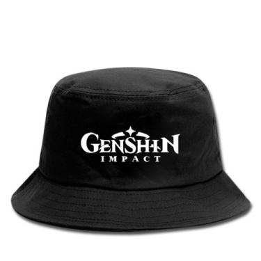 Imagem de Chapéu de sol unissex Bucket Hat Genshins Impacts 58 cm de algodão - y