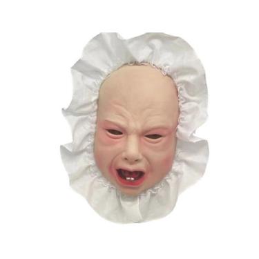 Imagem de Máscara de cosplay, festa de carnaval de Halloween, sorria, bebê chora