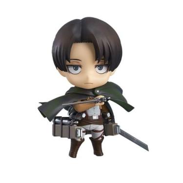 Imagem de Coleção de brinquedos de figuras de anime Levi 10cm em PVC para crianç