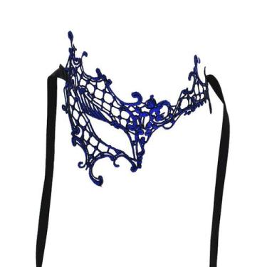 Imagem de Máscara de cosplay Lace Gilding One Eyed Party, capa de meio rosto - y