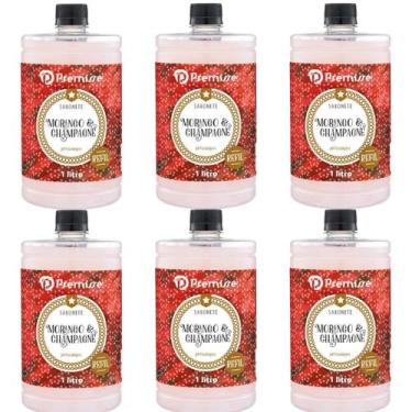 Imagem de Kit 6 Sabonete Líquido Morango E Champagne 1 Litro - Premisse