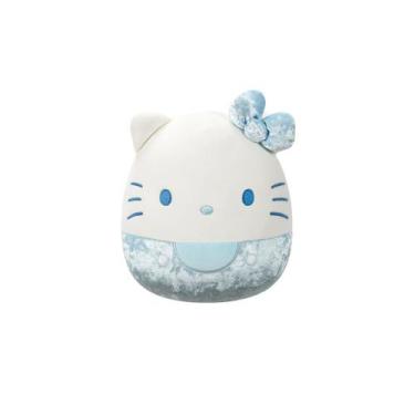Imagem de Pelúcia Hello Kitty Azul 20cm Veludo 50 anos Squishmallows - Sunny Bri