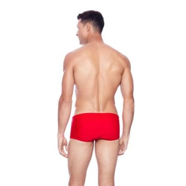 Imagem de Sunga Boxer Vermelha Premium Masculina Hana Rio Poliamida, M