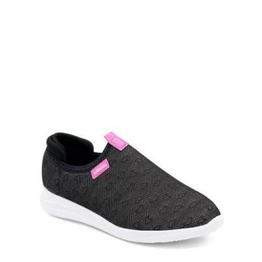 Imagem de Tênis Slip-on Infantil Menina Molekinha 2503.321 Preto, 31, Preto