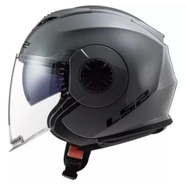 Imagem de Capacete LS2 Aberto Verso Monocolor Nardo Grey, 56, Cinza