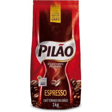 Imagem de Café Torrado em Grãos Espresso Pilão Pouch 1kg